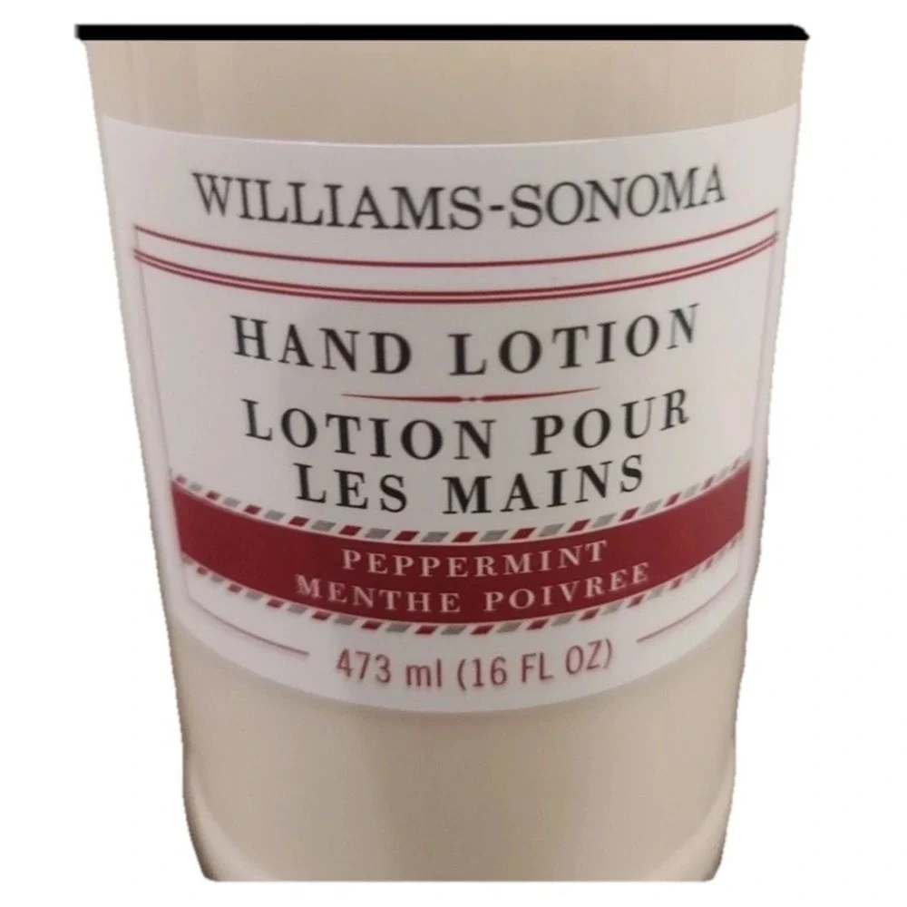 Williams Sonoma Peppermint Hand Lotion 16 fl oz New Holiday Christmas Refresh‎